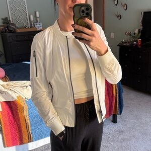Levi's Women's white Bomber Jacket
